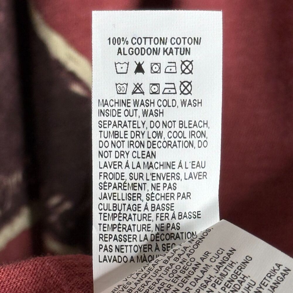 Lucky‎ Brand Mens T-Shirt XL Red Bear Graphic Hipsters Casual Basics - Picture 6 of 7